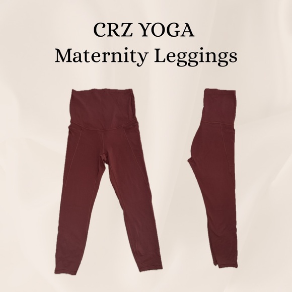 CRZ Yoga Maternity Leggings with Pockets - Picture 1 of 4